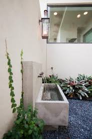 Backyard Concrete Water Fountain