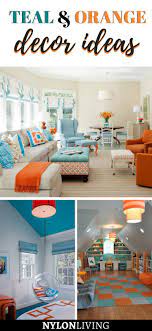 orange and turquoise decorating ideas