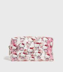 skinnydip pink o kitty makeup bag