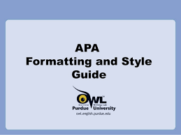 Purdue Owl Apa Style Guide