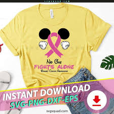 svg mickey mouse t cancer awareness