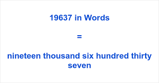 19637 in Words – How to Spell 19637 | numbersinwords.net