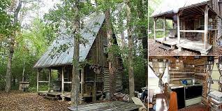 Tiny Off Grid Rustic Log Cabin Home