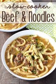 slow cooker beef and noodles love