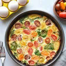 This egg white omelet with spinach and tomato from his book the deen bros. Tomato Spinach Egg White Frittata Whole30 Paleo Low Carb Skinny Fitalicious