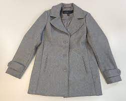 Andrew Marc Women S Light Gray Pea Coat
