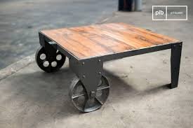 Railroad Cart Coffee Table Robust