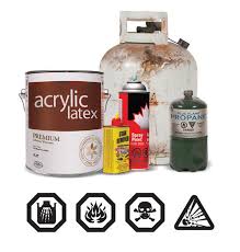 safely dispose of household hazardous