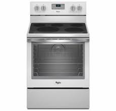By surrounding food with even temperature, it ensures optimal heat and consistent baking, even on multiple racks. Wfe540h0eh Whirlpool 6 4 Cu Ft Freestanding Electric Range With Aqualift Self Cleaning Technology White Ice