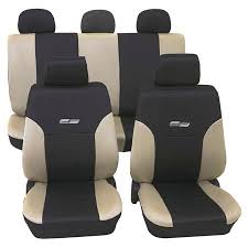 Black Leather Look Car Seat Covers