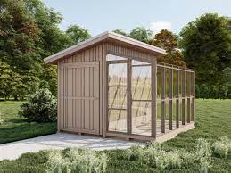 Buy 11 X12 Lean Greenhouse Plans With