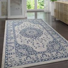 cotton rug washable grey navy blue