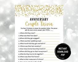 1971 quiz, married in 1971 anniversary trivia, 50th wedding games, 50 years married party, printable games funpartygamesgifts 5 out … Anniversary Trivia Etsy