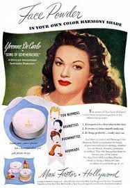 cosmetics and skin max factor 1945 1960