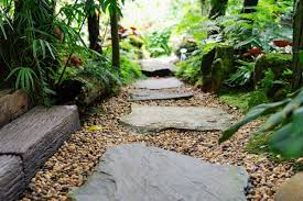 Stone Walkway In Garden Step Stone In