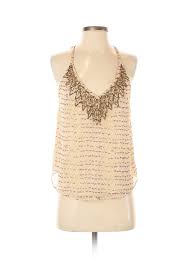 Details About Ecote Women Gold Tank Top S