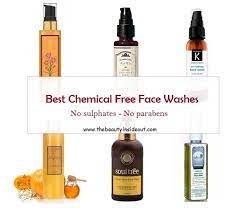 10 best chemical free face wash in