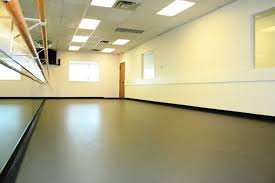 marley floor studio with white backdrop