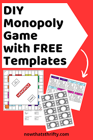 Editable monopoly property card template. Diy Monopoly Game With Free Templates Now That S Thrifty