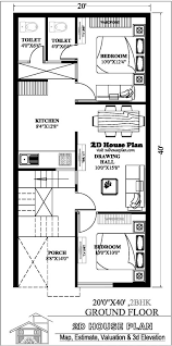 20 40 House Plans With 2 Bedrooms