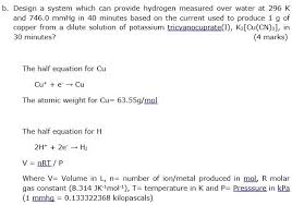 hydrogen measured over water