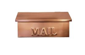 Wall Mount Copper Mailbox Solid Copper