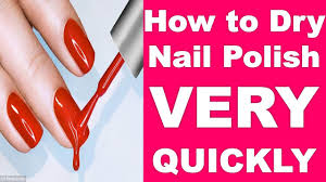 how to dry your nail varnish extremely