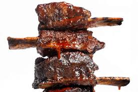 grilled beef short ribs with bourbon