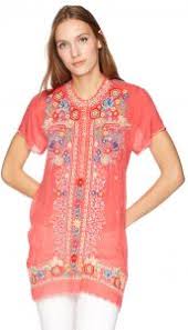 Johnny Was Womens Mikones Tunic Passion Fruit S Buy