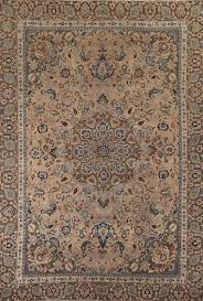 distressed wool mashad persian area rug