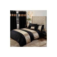 capri quilted bed runner black gold