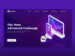 cryptocurrency exchange web banner by
