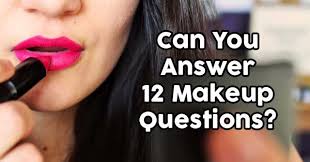 can you answer 12 makeup questions