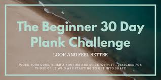 Beginner 30 Day Plank Challenge An Easy Workout To Build