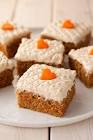 carrot bars w  cream cheese frosting