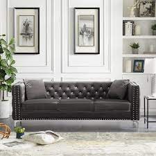 Pillows Sofa In Gray S1117s00003