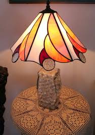 Stained Glass Lamp Shade And Old Liquor