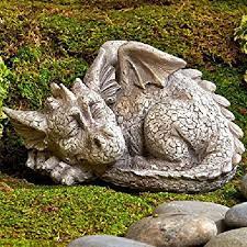 Sleeping Dragon Garden Statue Outdoor