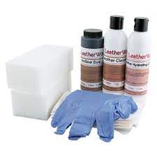 Put soft cleaner into pump bottle and apply to sponge to clean. Aniline Leather Recoloring Kit Aniline Leather Aniline Leather Dye