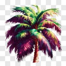 Vibrant Palm Tree In An Urban Oasis Png