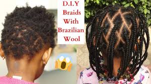 See more ideas about brazilian wool hairstyles, natural hair styles, african hairstyles. Super Cute Braids With Brazilian Wool Hairstyle For Kids Toddlers With Short Hair Youtube