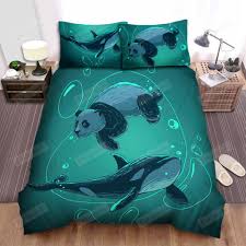 The Orca And The Panda Bed Sheets
