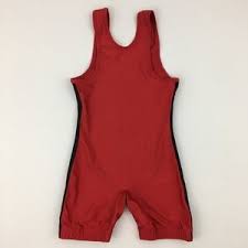 Adidas Youth Wrestling Singlet Red Youth Large