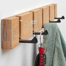 Wall Clothes Hooks Solid Wood Wall