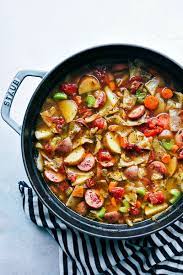 sausage potato and cabbage soup