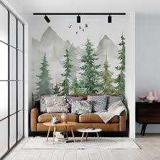 Kids Wallpaper Mountain And Trees L