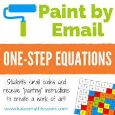 one step equations fun activity paint