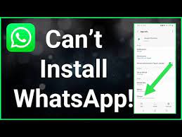 install whatsapp on google play