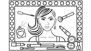 makeup coloring pages 110 pictures