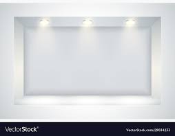 white wall niche with spotlight royalty